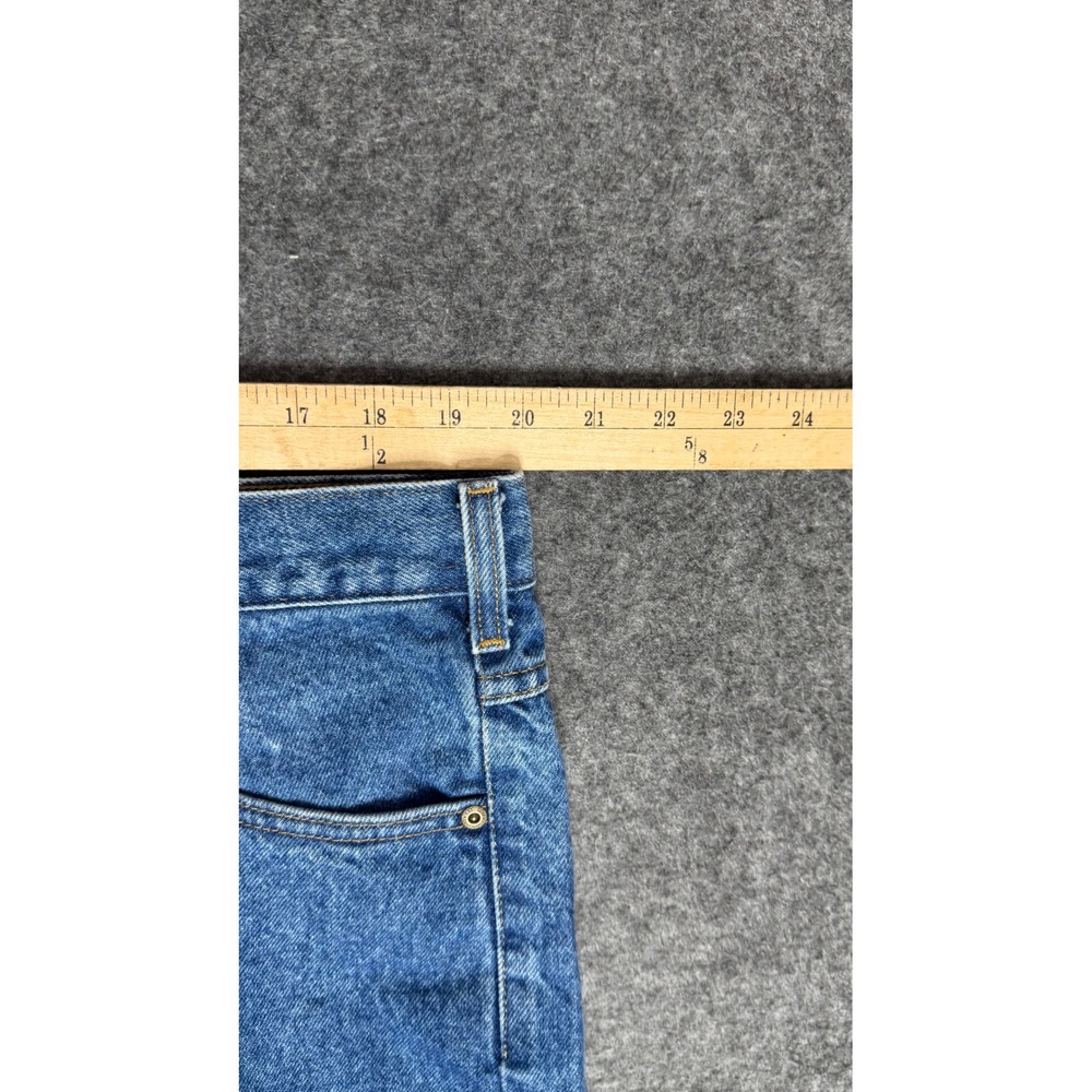 Carhartt Mens Relaxed Fit Straight Leg Denim Jeans Blue Medium Wash 37x27.5 - Picture 5 of 7
